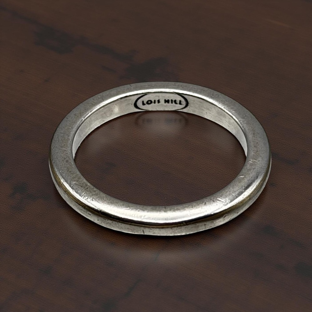 Lois Hill Vintage Signed Sterling Silver Band Ring | Size 8.75 | 5.46g